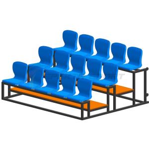 Купить Трибуна мобильная 3 ряда сиденья пластиковые на 15 мест в Починоке 